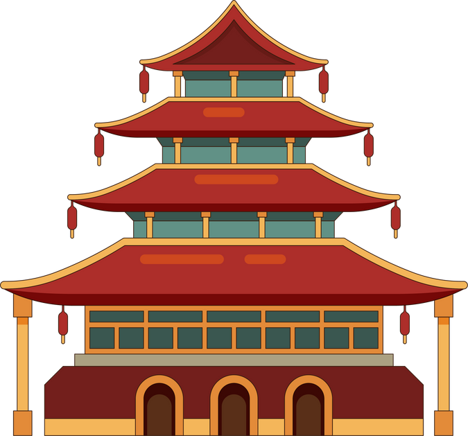 China traditional buildings